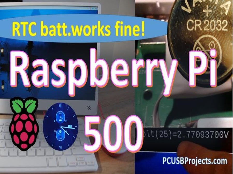 Raspberry Pi 500: Real time clock battery WORKS!!!