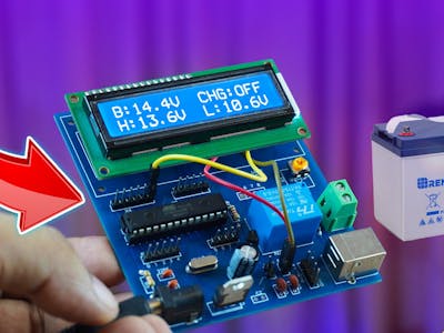 12V Battery Autocut Charge Controller Using ATmega328P