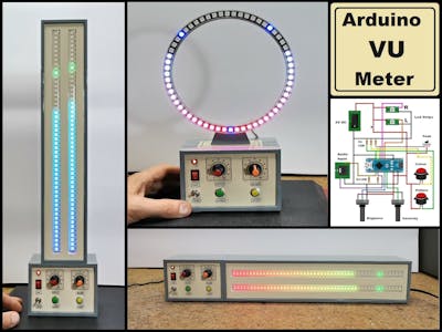 How to make simple Arduino RGB Led strip VU Meter