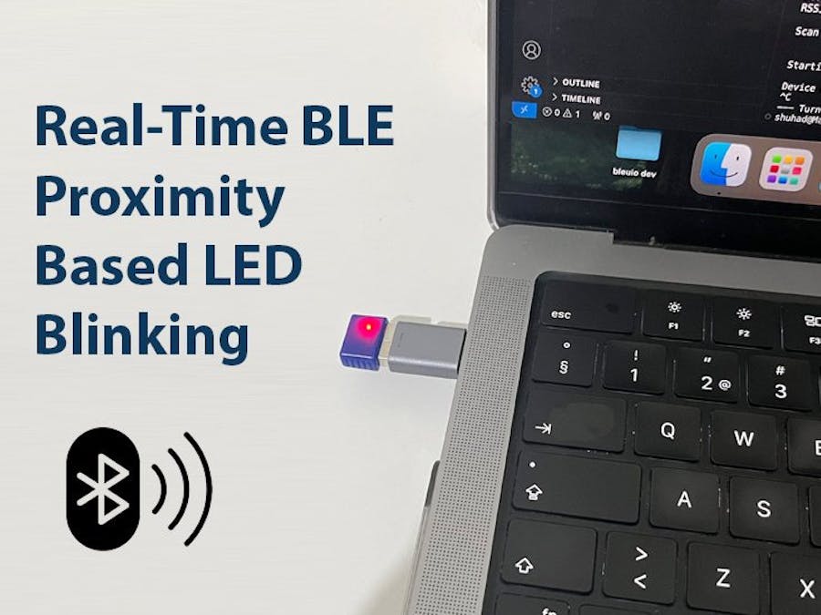 Real-Time BLE Proximity-Based LED Blinking project