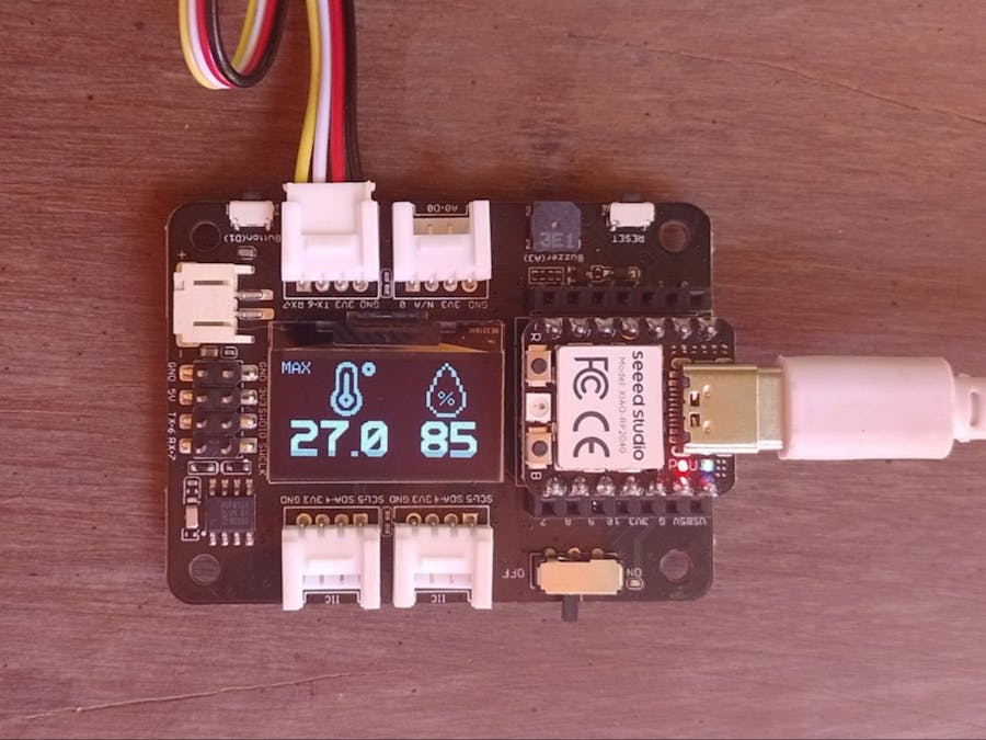 Multifunction Temp and Humidity Monitor with XIAO RP2040