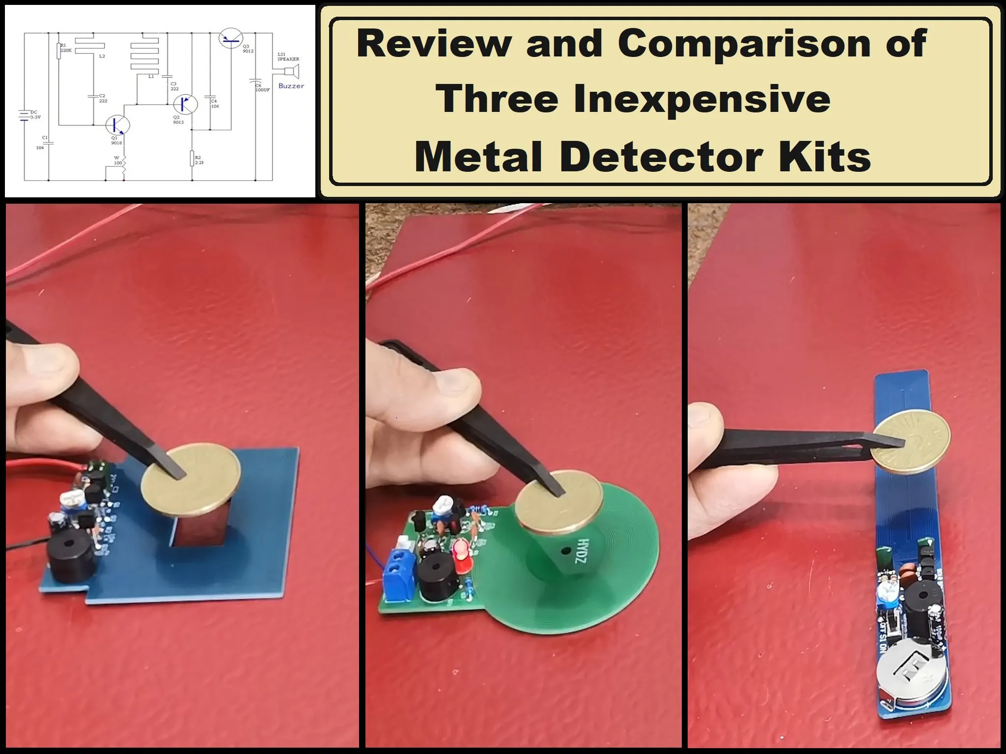 Review and Comparison of Three Inexpensive Metal Detectors - Hackster.io