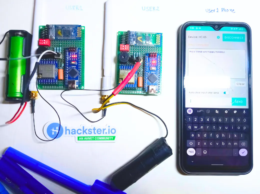 LoRa Messenger 1.0 - Hackster.io