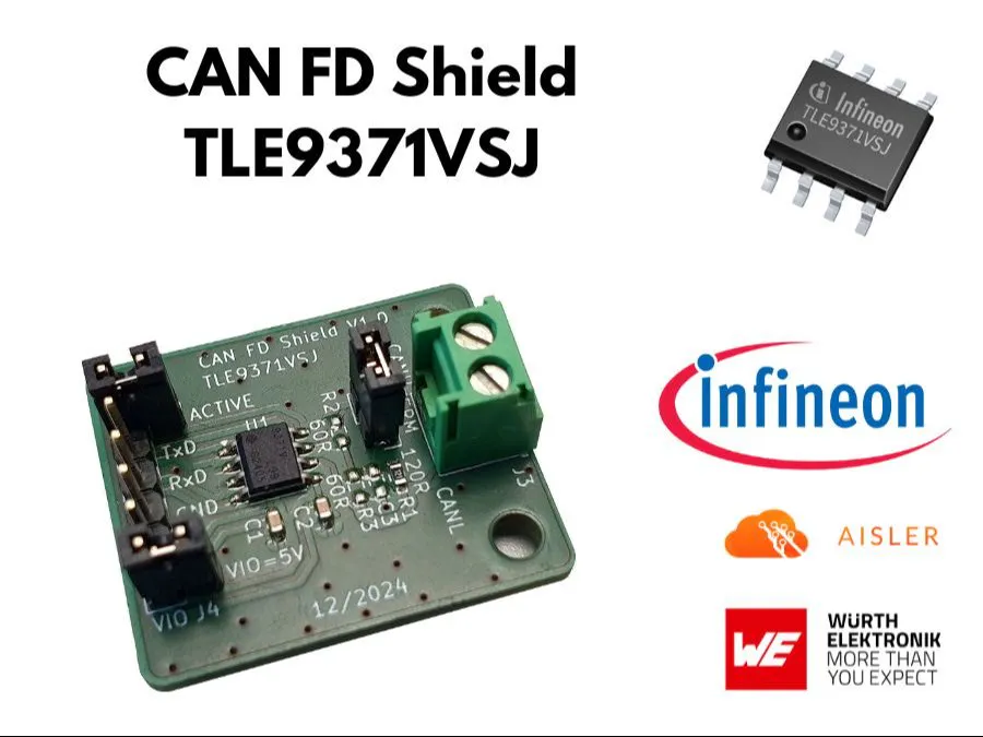 CAN FD Shield TLE9371VSJ - Hackster.io