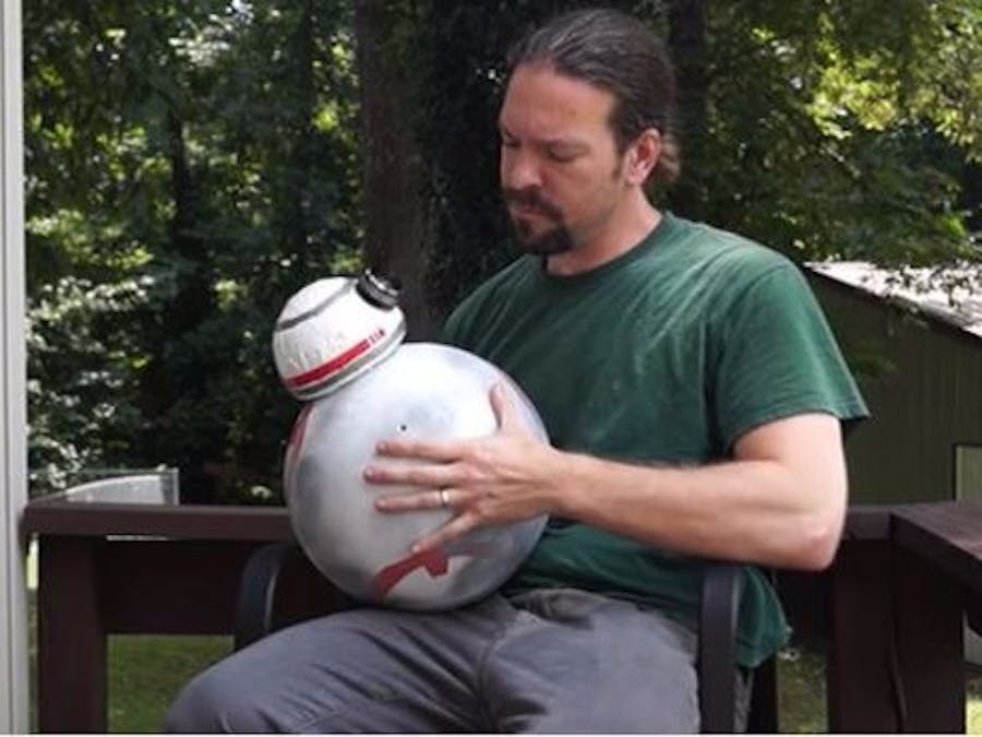 Build a cheap BB8 puppet