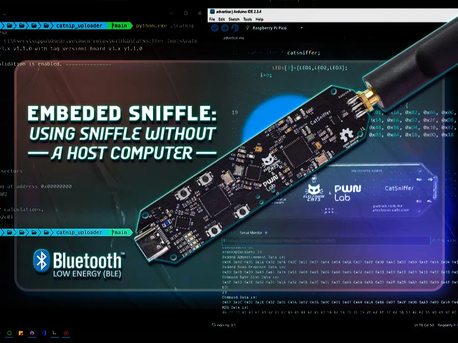 Embeded Sniffle: Using Sniffle Without a Host Computer - Hackster.io
