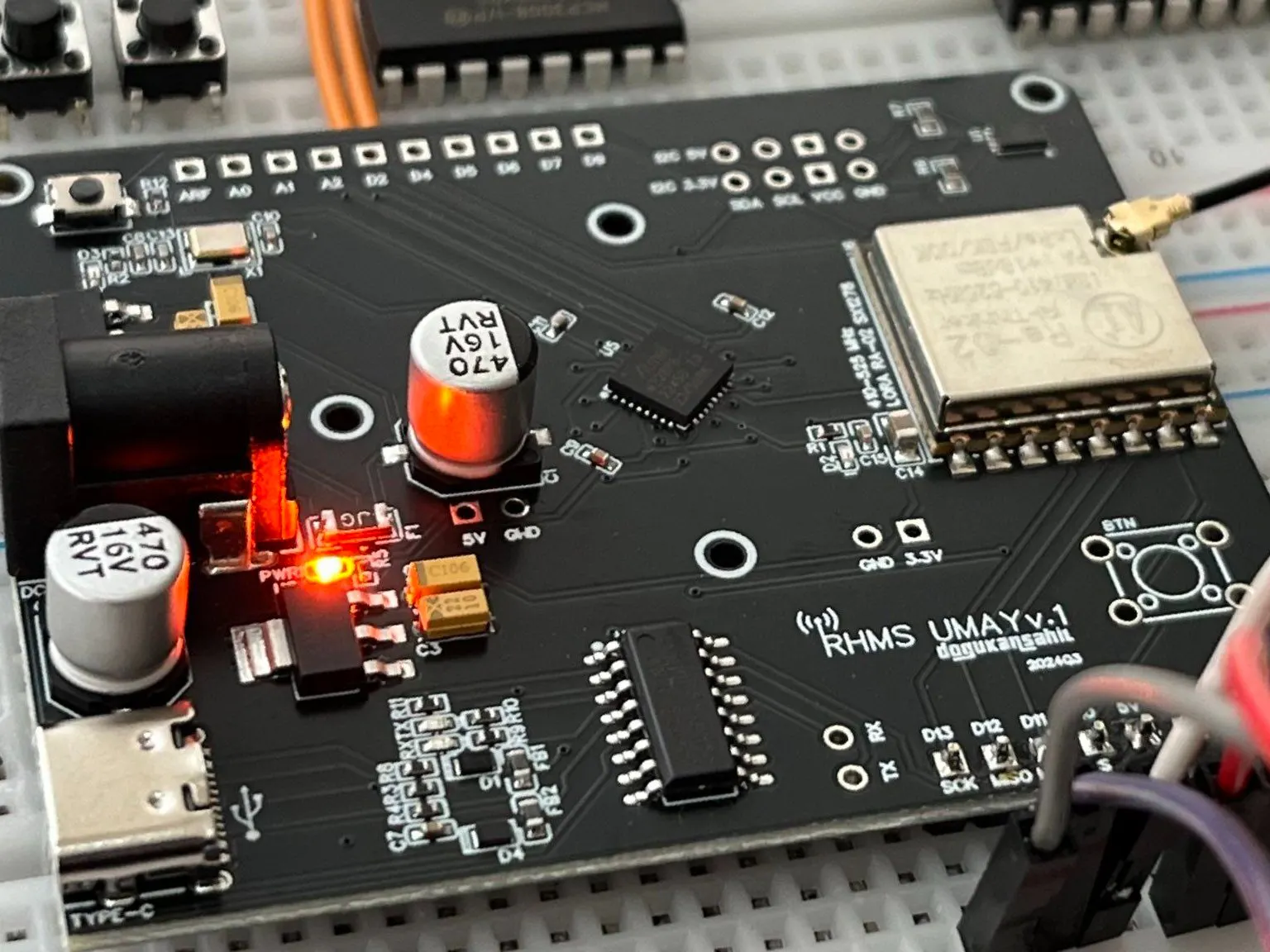 ATmega328P-Based LoRa Development Board