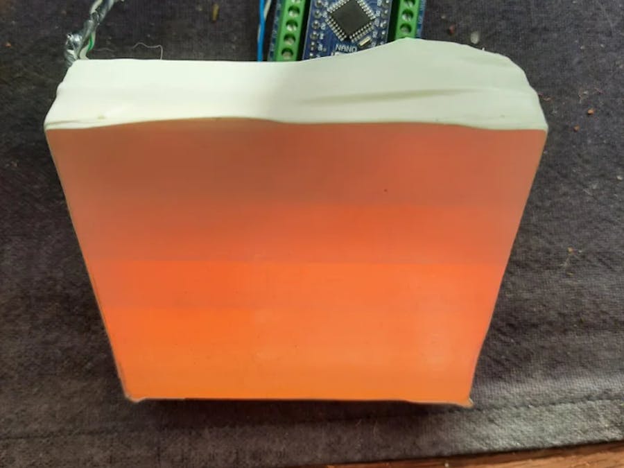 8x8 WS2812b animated fake Equalizer effect