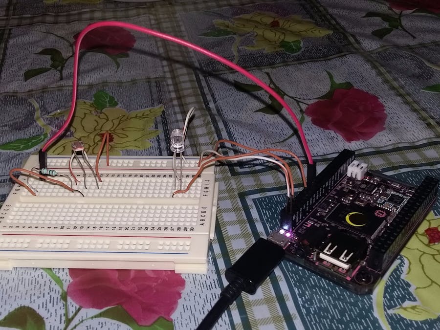 LDR, LED, CHIP and Python