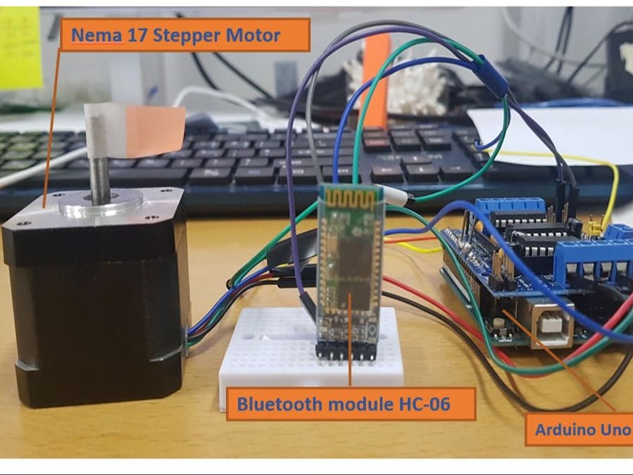 Running a Stepper Motor via Bluetooth