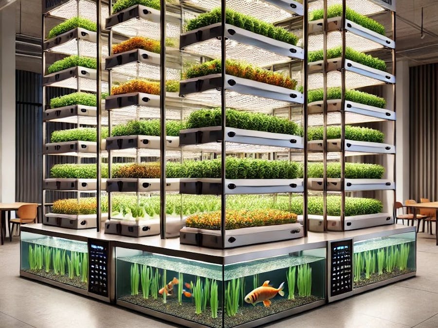 Smart Urban Farming Powered by Aquaponics