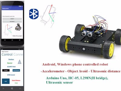 Two Mode Robot Controlling through Android and Windowsphone8