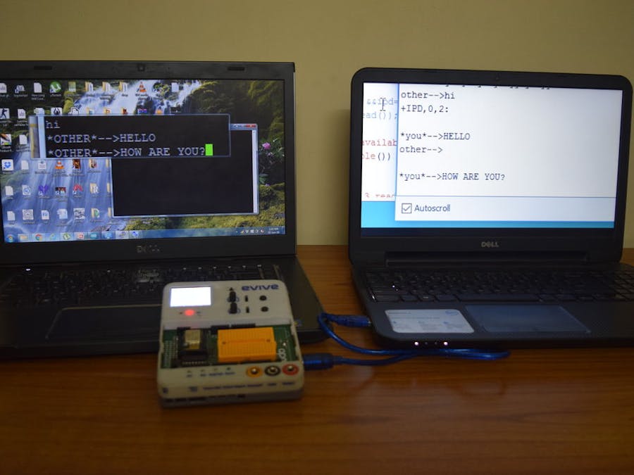 Chatting Using evive and ESP8266