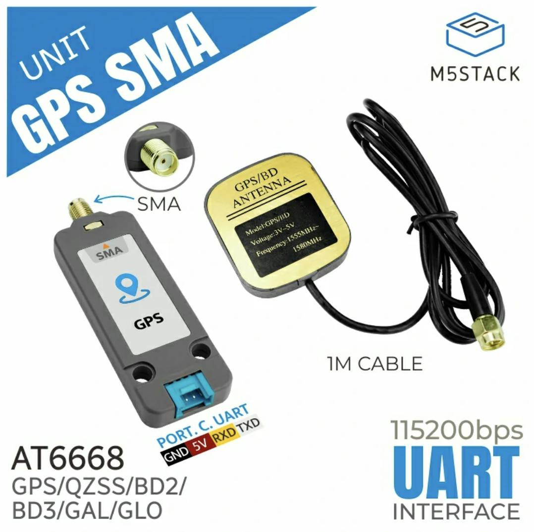 GPS/BDS Unit with SMA Antenna (AT6668)