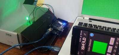 Contorlling an RGB LED With Color Detector Camera