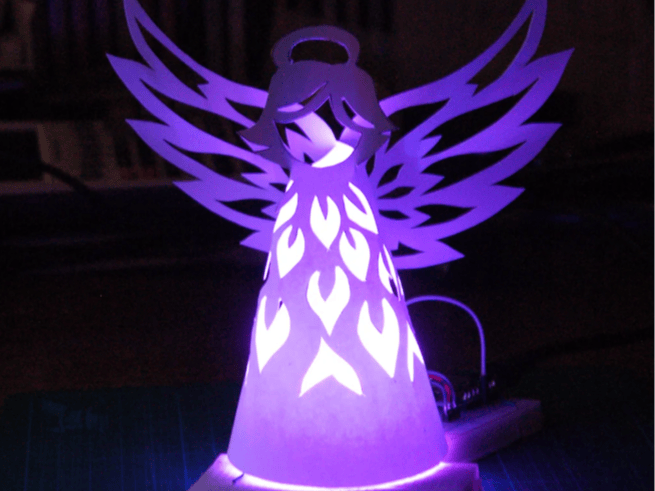 An atmospheric angel lamp with WS2812 on ESP8266