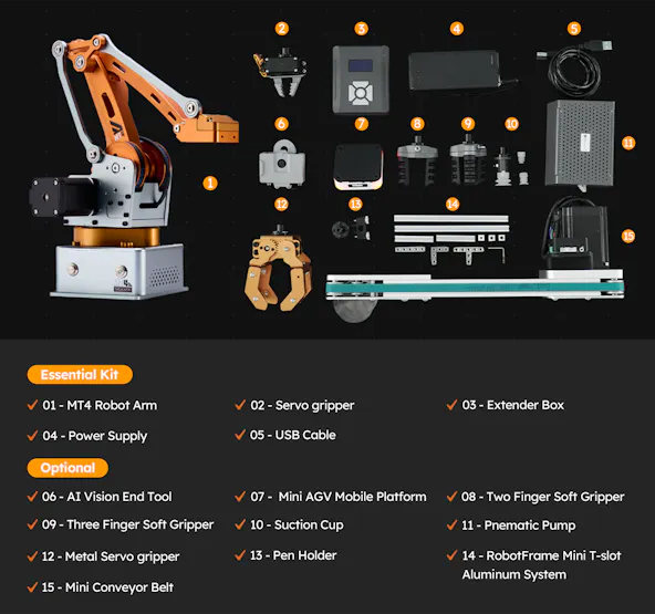 The WLKATA MT4 Is an Affordable, Hacker-Friendly Robot Arm