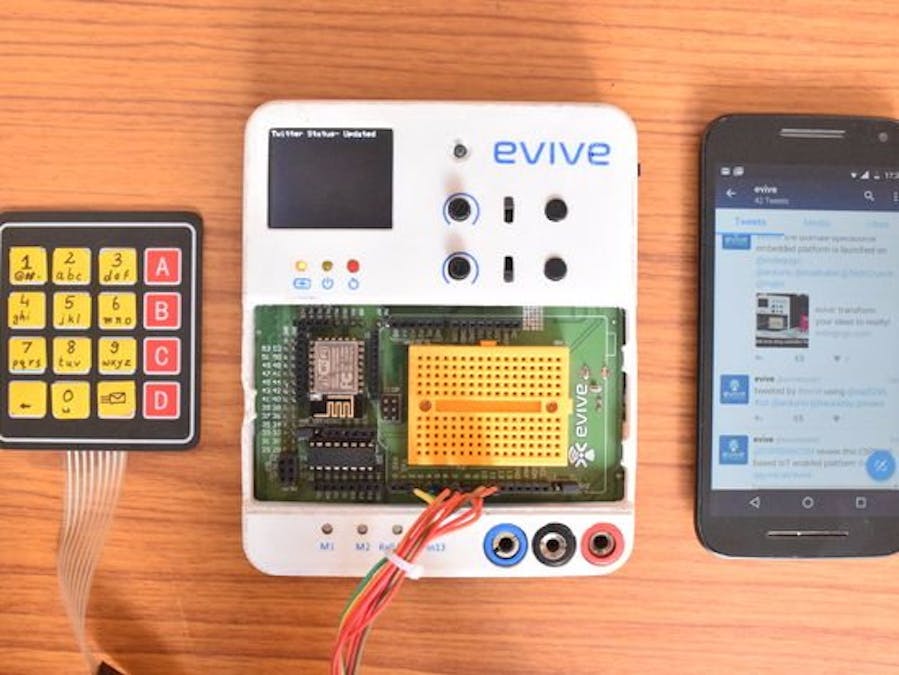 Tweet using Arduino, ESP and Keypad