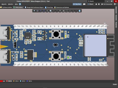 Custom ESP32-S3 Development Board
