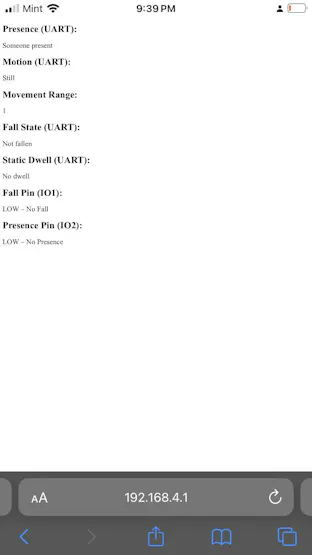 ESP32 Web server