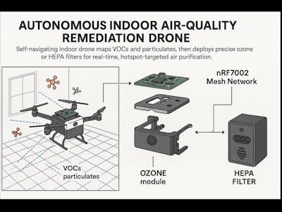Autonomous Indoor Air-Quality Remediation Drone