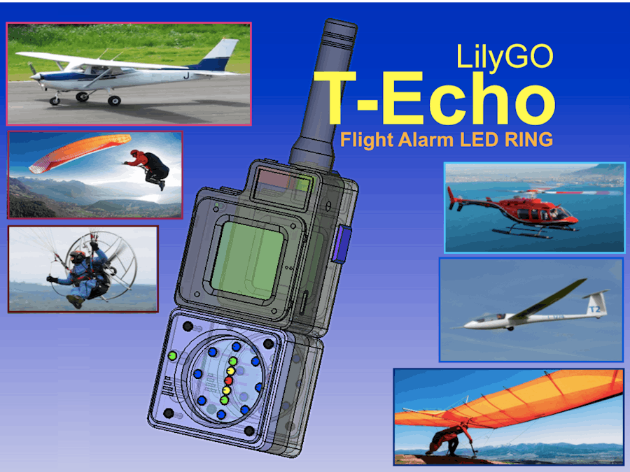 Flight ALARM Led Ring + LilyGO T-Echo