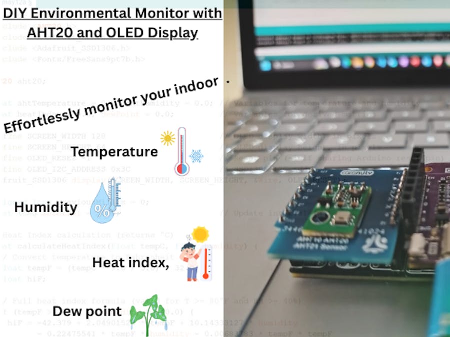 DIY Environmental Monitor with AHT20, C3-Mini & OLED via I2C