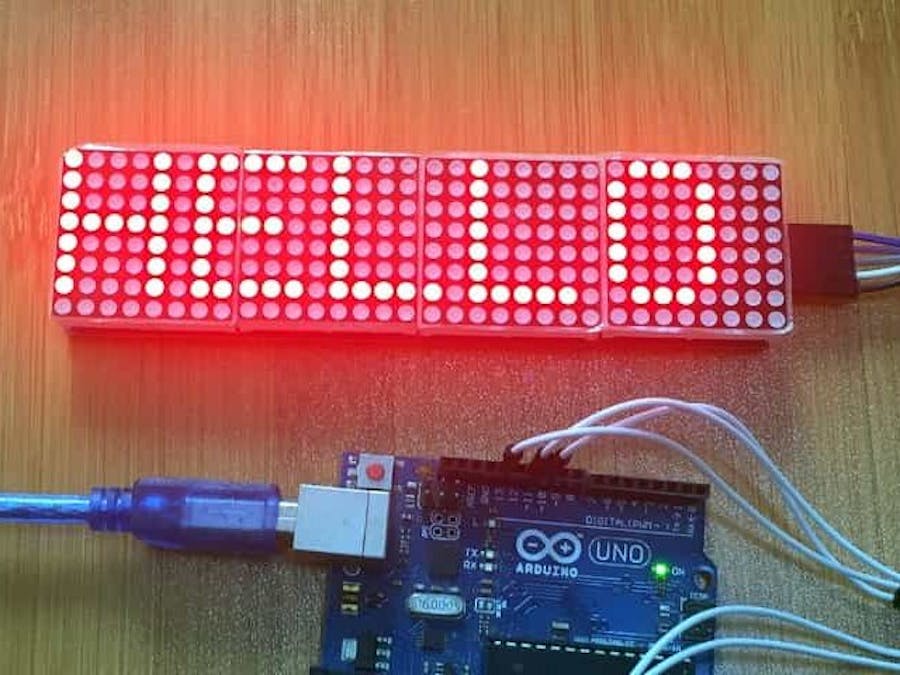 Scrolling Text Display with MAX7219 & Xiao ESP32-S3