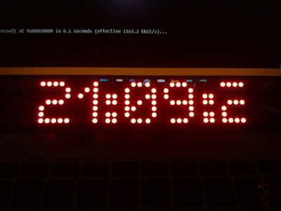 Running Text and Clock with XIAO ESP32S3 and LED MAX7219
