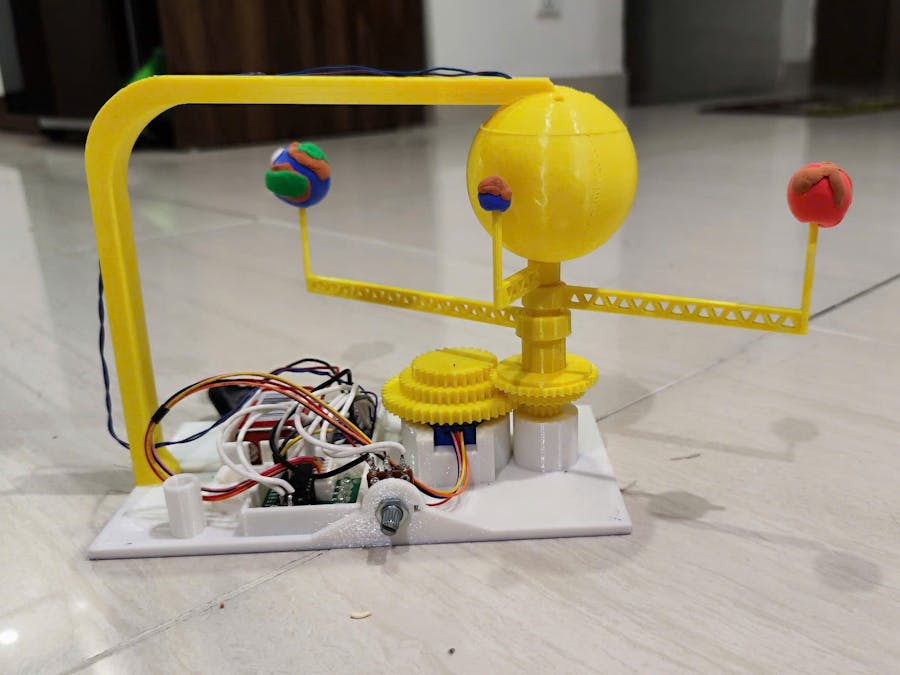 Solar System Model With Arduino Nano and Stepper Motor