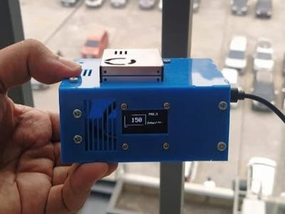PM10 PM2.5 Monitoring System Using M702 Sensor