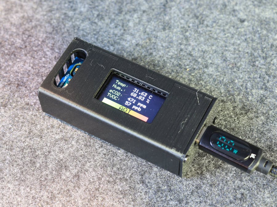 Compact & Low-Cost ESP32 IoT Air Quality Monitor (AP Mode)