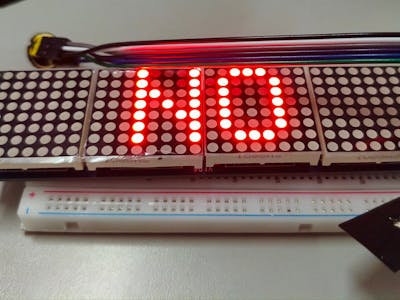 Keyword Spotting on ESP32-S3 with INMP441 and MAX7219