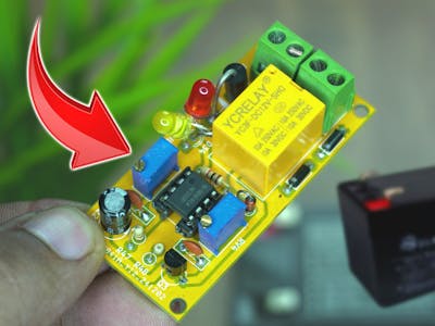 🔋 Build an Auto Cut-Off 12V Battery Trickle Charger