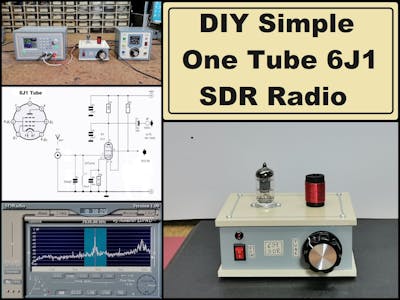 Low Voltage One Tube 6J1 SW-SSB SDR Radio (Works at 3.7V)