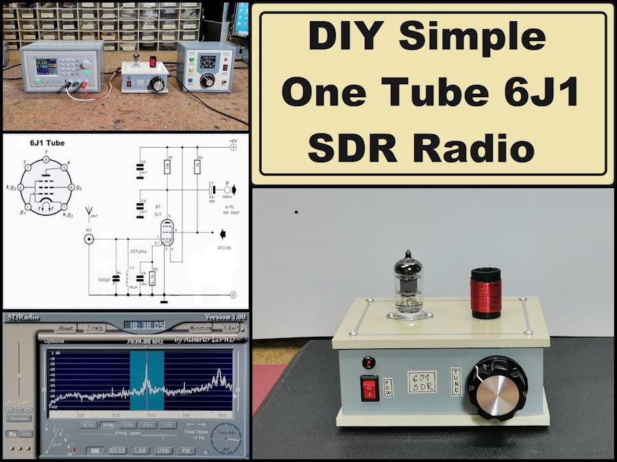 Low Voltage One Tube 6J1 SW-SSB SDR Radio (Works at 3.7V)