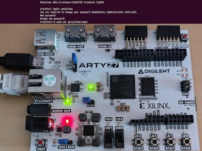 Petalinux-App using interrupts from FPGA on an Arty-Z7