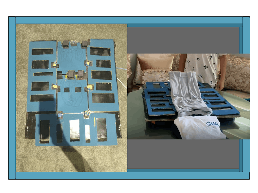 DIY Cloth detecting shirt folding/stacking robot