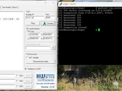 TCP Server, TCP Client, and UDP in SP2302 with W5500