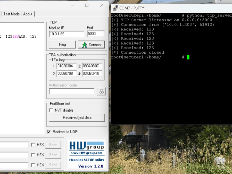 TCP Server, TCP Client, and UDP in SP2302 with W5500
