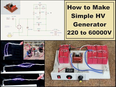 How to make Simple Offline High Voltage Generator (60kV)