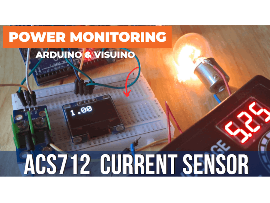 Arduino ACS712 Current Sensor Using Visual Programming