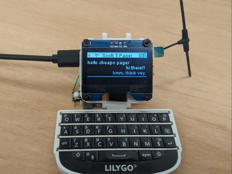 A Cheap & Fun MeshCore Pager - Hackster.io