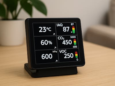MiniMeteo: Compact Indoor Air Quality Station for CrowPanel