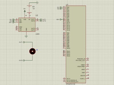 DC Motor Speed Control using PWM Signal on STM32F401CB