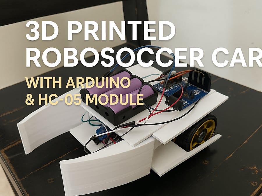 Arduino Powered 3D RoboSoccer Car with pro 360 Moves