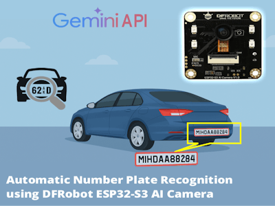 AI-Powered ANPR using DFRobot's ESP32-S3 AI Cam & Gemini API