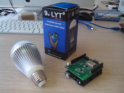 Weather forecast station with LYT led bulb and IFTTT