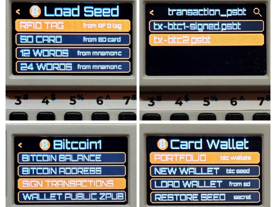 Bitcoin Cardputer Wallet