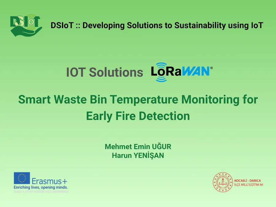 Smart Waste Bin Temperature Monitoring for Early Fire Detect